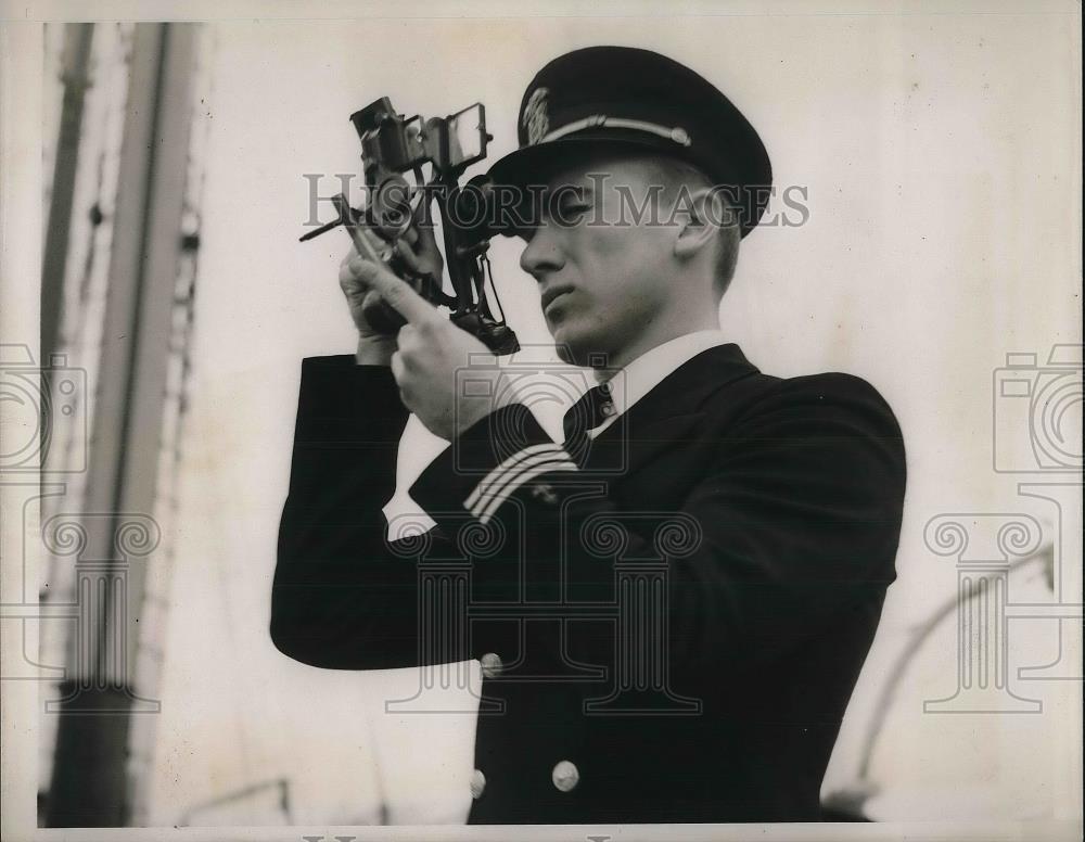 1938 Press Photo Student State Nautical School - Historic Images