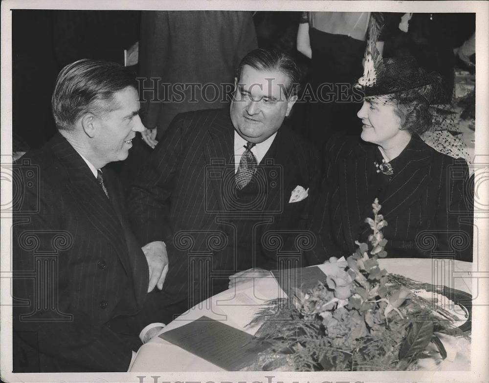 1941 Press Photo Vice President Henry A. Wallace, Carlos Martins, Mrs. Wallace - Historic Images