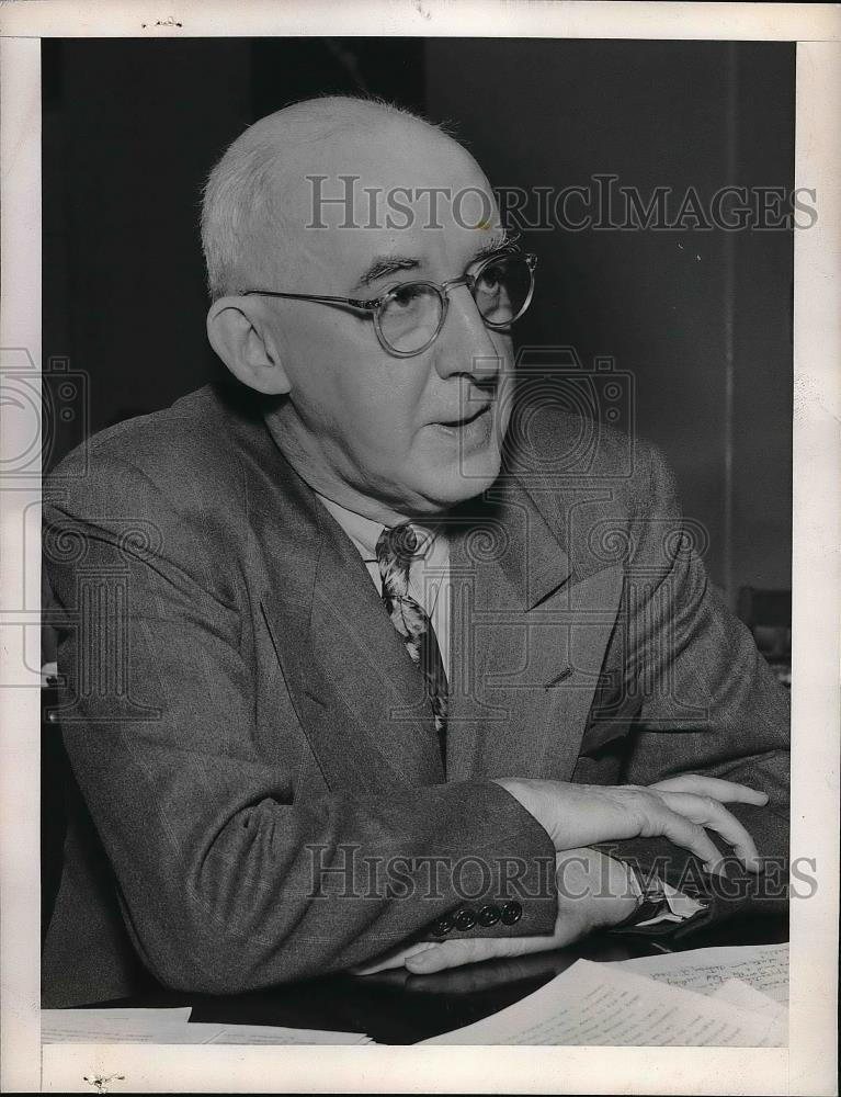 1948 Press Photo Editor Raymond Moley Appears Before House Unamerican - Historic Images