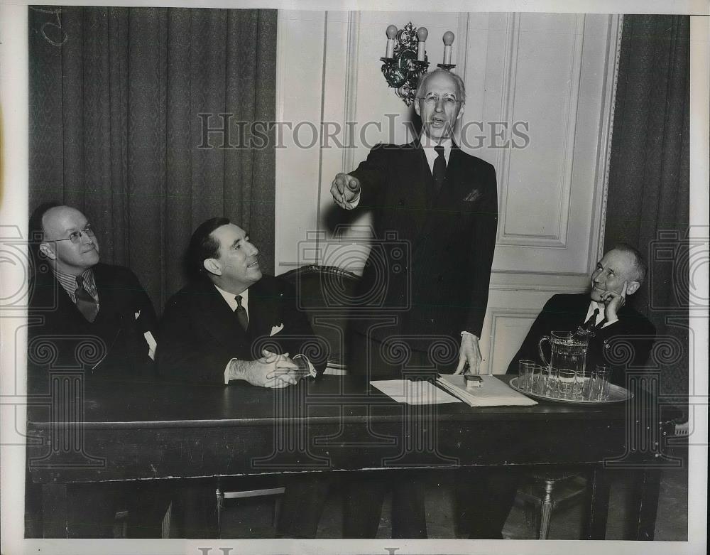 1937 Press Photo James K. Pollock of Univ. Michigan, Sen. Claude Pepper, Maidler - Historic Images