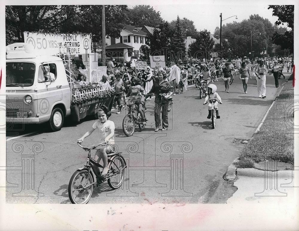 1971 Press Photo Rocky River Day Kiddies Parade - Historic Images