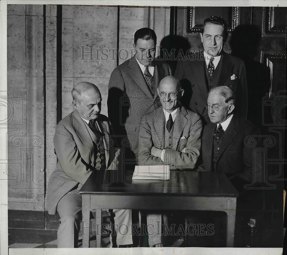 1933 Press Photo New York State Mayors Attend Conference - Historic Images