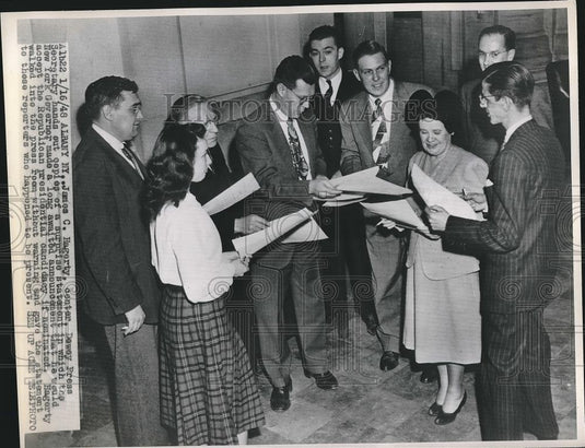 1948 Press Photo James C. Hagerty, Dewey Press Secretary - Historic Images