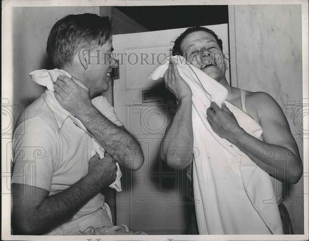 1941 Press Photo Senator Allen Ellender With Vice President Henry Wallace - Historic Images