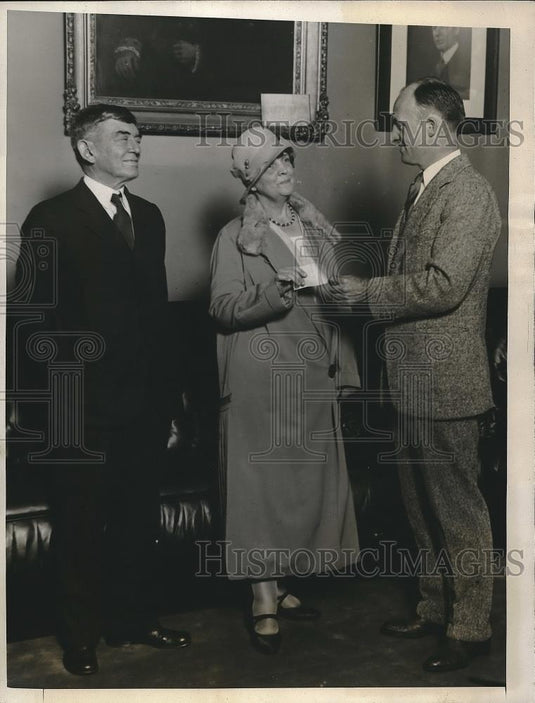 1926 Press Photo Mrs. John LeJeune, wife of Maj.-Gen. LeJeune, Col. H. MacNider - Historic Images