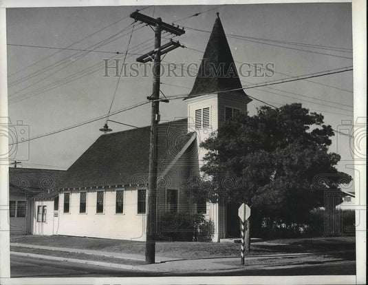 1937 Press Photo Los Angeles Church Woodcrest Community Methodist - Historic Images