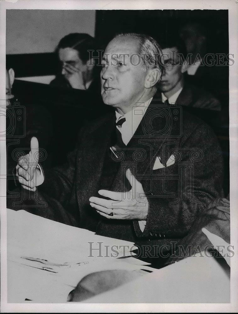 1939 Press Photo L. W. Chip Robert, Jr., head of Engineering Firm of Robert &amp; Co - Historic Images