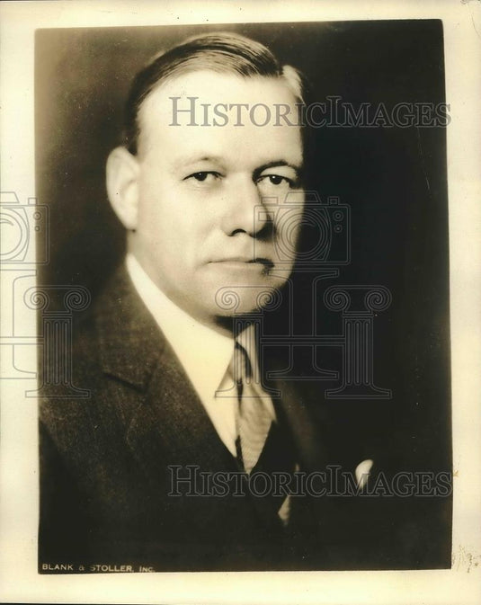 1932 Press Photo C D Newell President Emmett Company Ad Agency - Historic Images