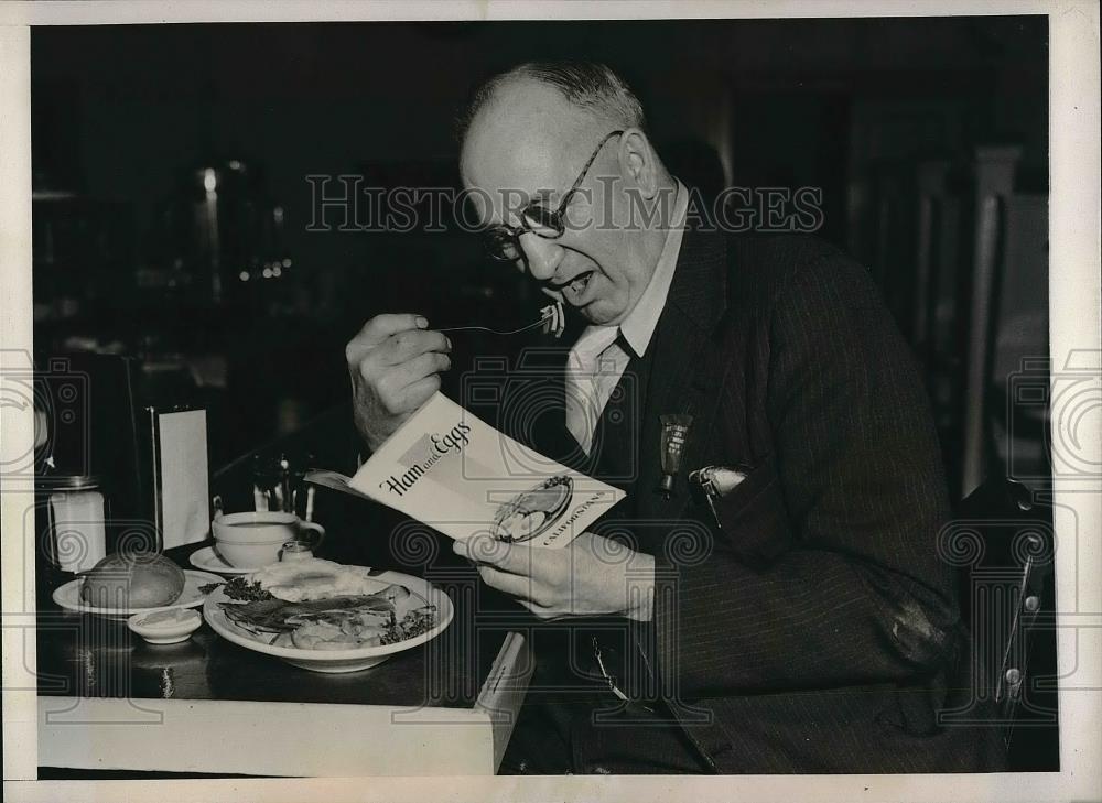 1938 Press Photo D. H. Rathbone, member of the California Pension Pan - Historic Images