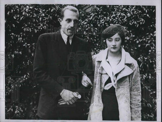 1936 Press Photo Don Jaime & Countess Mandels De Dampierre - Historic Images