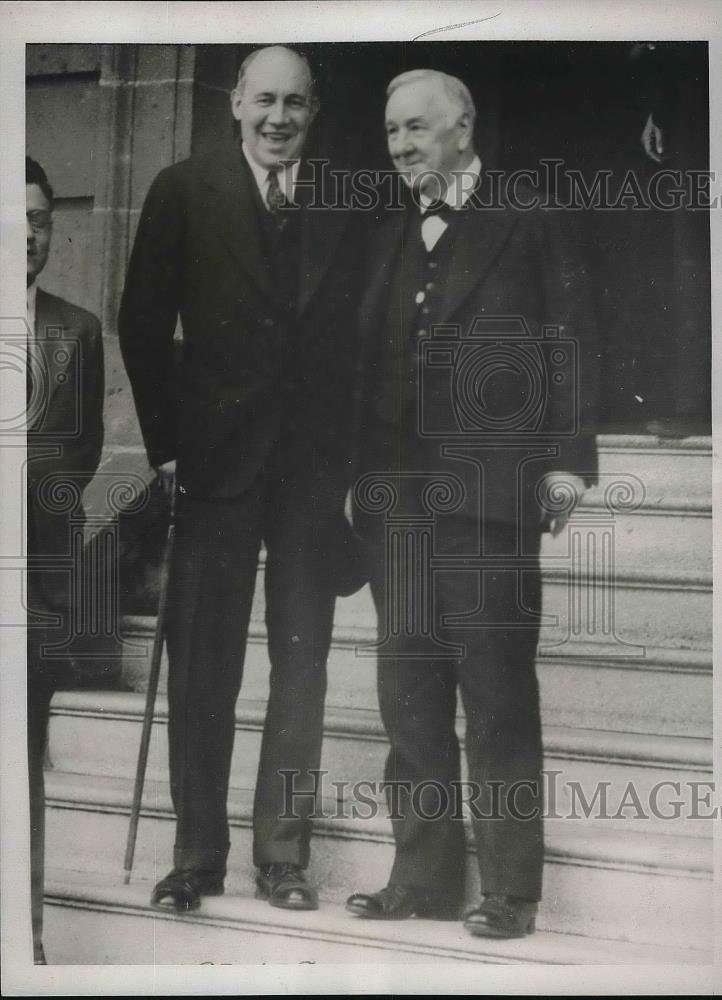 1939 Press Photo Donald Richberg Josephus Daniels Oil Expopriations - Historic Images