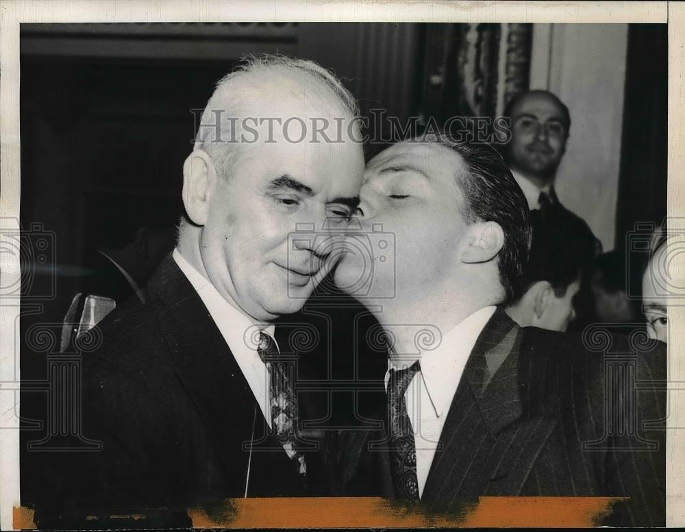 1940 Press Photo Philip Murray Son Joe Named President Of CIO Atlantic City NJ - Historic Images