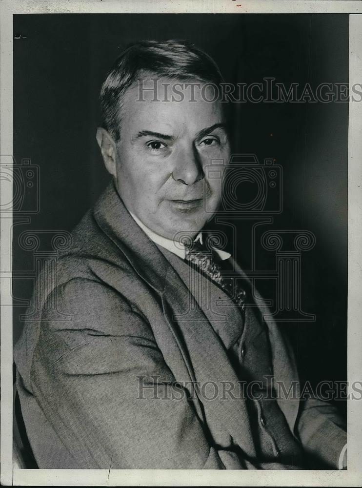 1934 Press Photo Walter Hamilton, College Professor of Brookins Institute - Historic Images