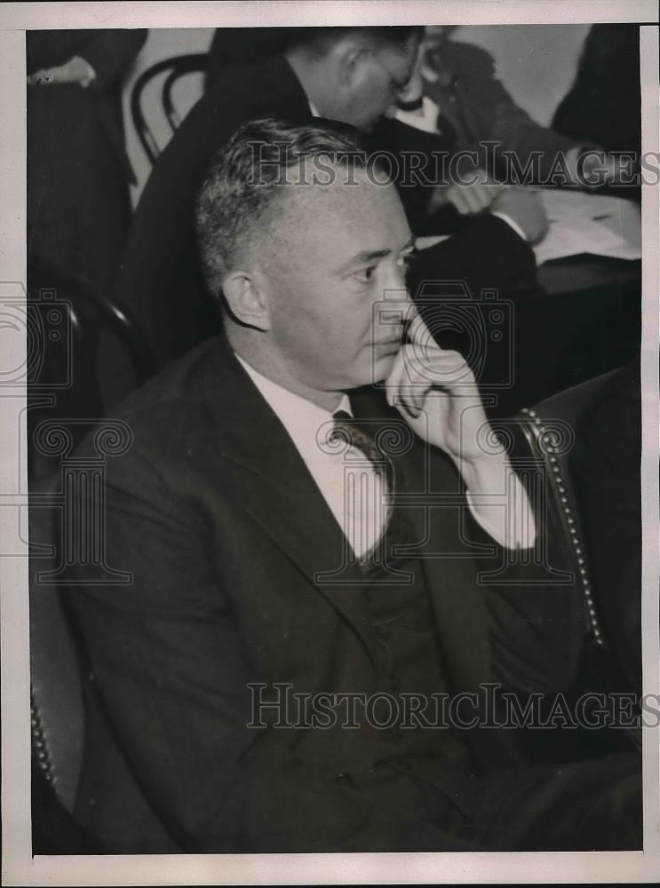 1936 Press Photo William Wyer, Secretary-Treasurer of the Missouri Pacific - Historic Images