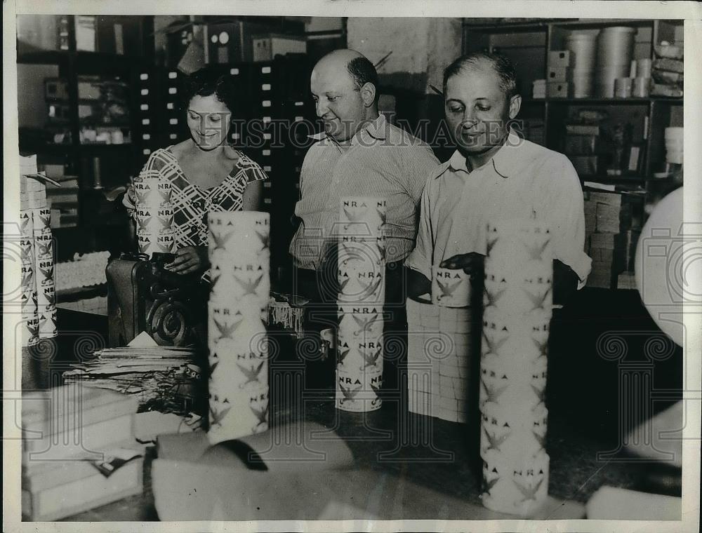 1934 Press Photo Sidney Hollander, of Ever Ready Label Corp. Accused - neb14764 - Historic Images