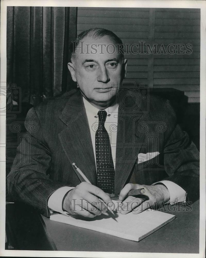 1956 Press Photo Theodore J. Zeller Vice President Mack Trucks, Inc - neb14893 - Historic Images