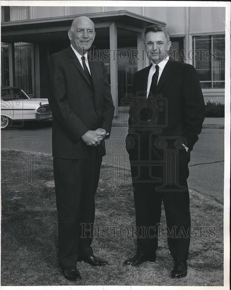 1961 Press Photo Dr. Andrew A. Kucher, Dr. Michael Ference Jr. - neb17691 - Historic Images