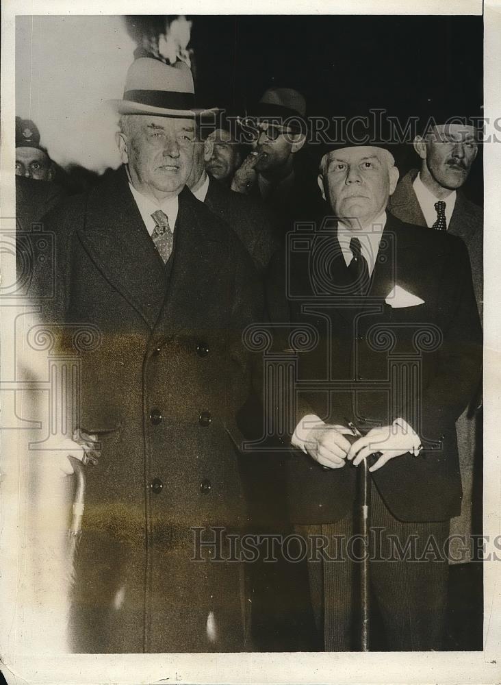 1931 Press Photo Arthur Henderson, British Foreign Minister, Lord Tyrell - Historic Images