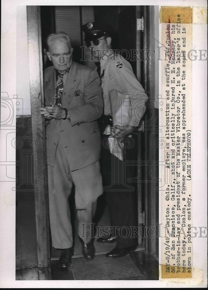 1949 Press Photo TJ Conlon Admits Shooting HE McCrery - neb03387 - Historic Images