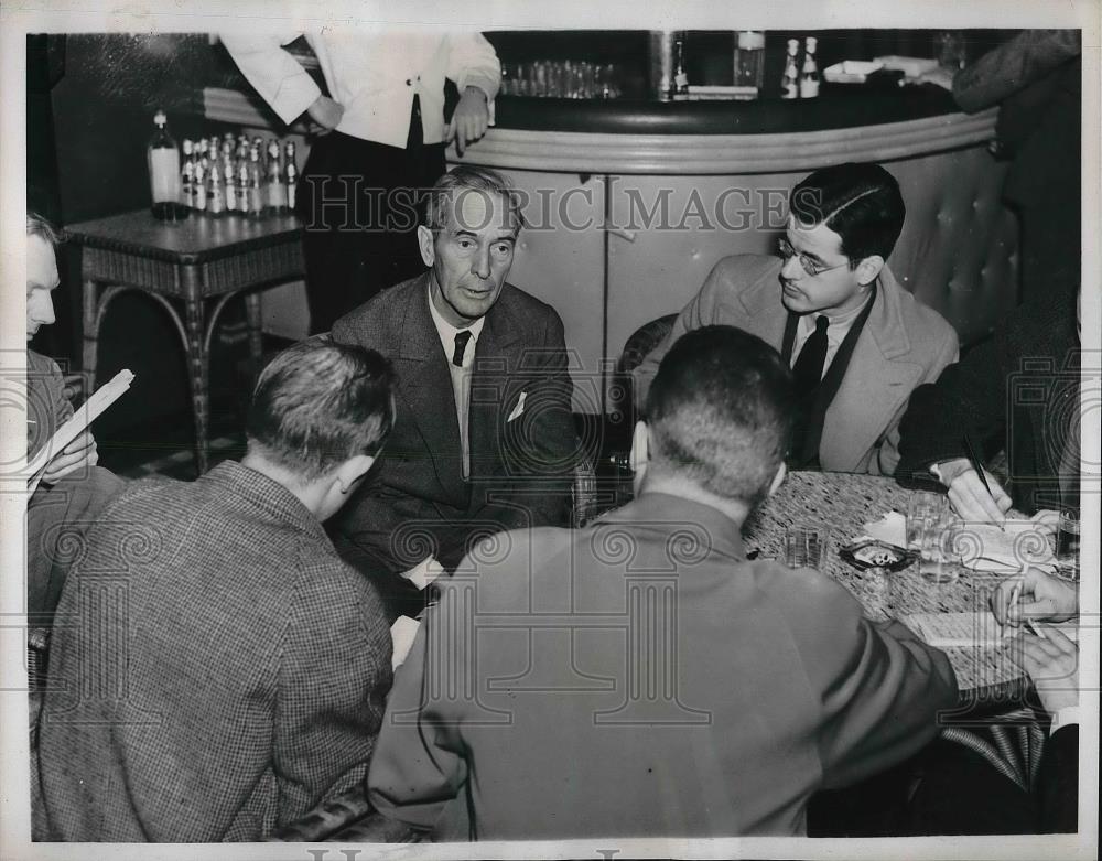 1938 Press Photo U.S. Amb. Breackinridge Longto Italy during Press Interview. - Historic Images