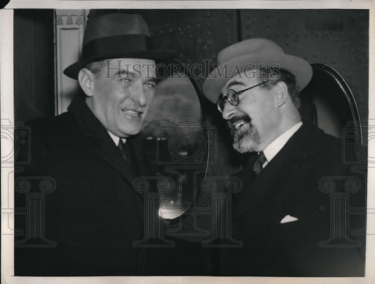 1939 Press Photo Vladimir Hurban, Dr. Don Fernado De Los Hios - neb14758 - Historic Images