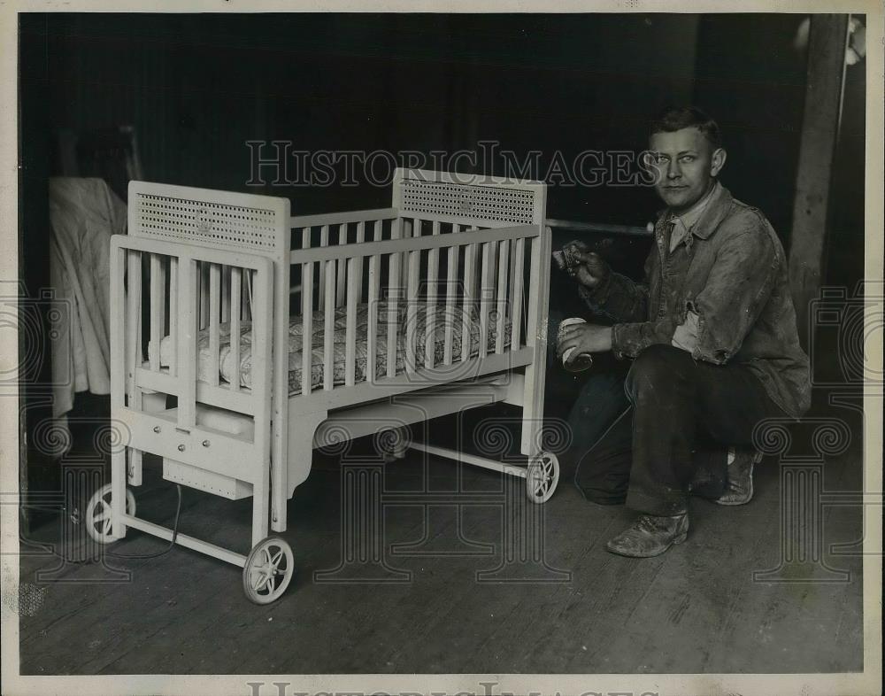 1929 Press Photo Frank Haburchal Pres. of Clive Cradel Co. - Historic Images