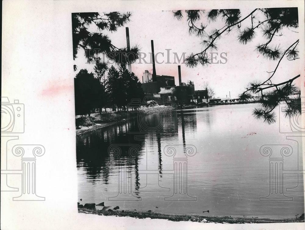 Press Photo Norwalk Lower Reservoir and Light Plant in Ohio - neb17454 - Historic Images