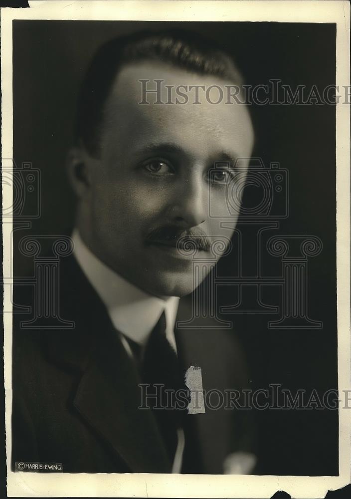 1922 Press Photo Robert Silvercruys Former Secretary of Belgian Embassy - Historic Images