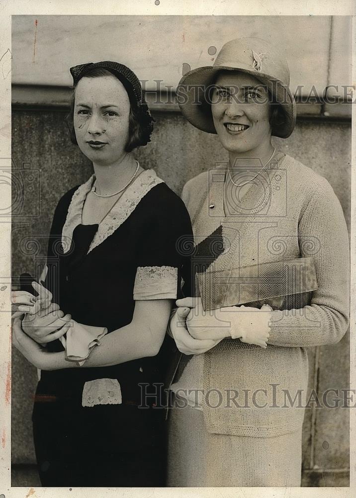 1931 Press Photo Miss Catherine Harrison, Miss Rachel Davies, selected Hostesses - Historic Images