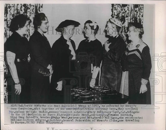1954 Press Photo Woman's Home Companion Helene Wallace Mary Pillsbury - Historic Images