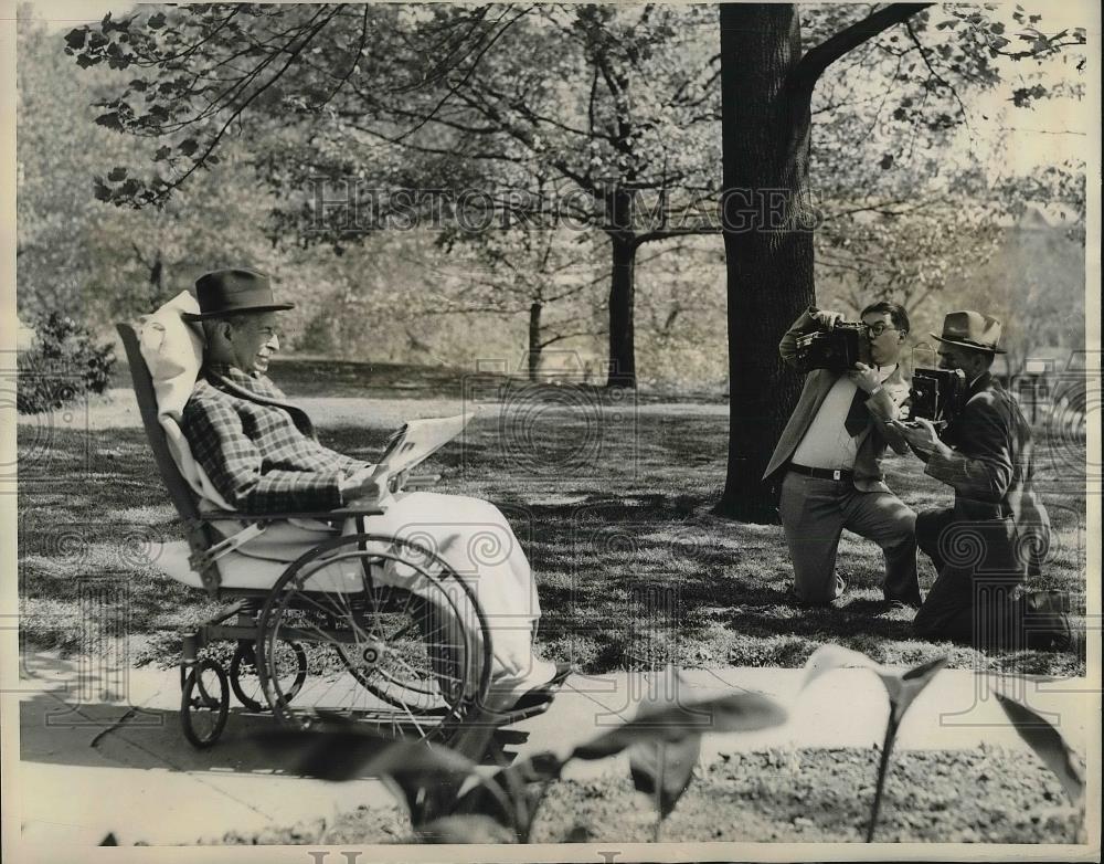 1936 Press Photo Secretary Swanson at Naval Hospital - Historic Images