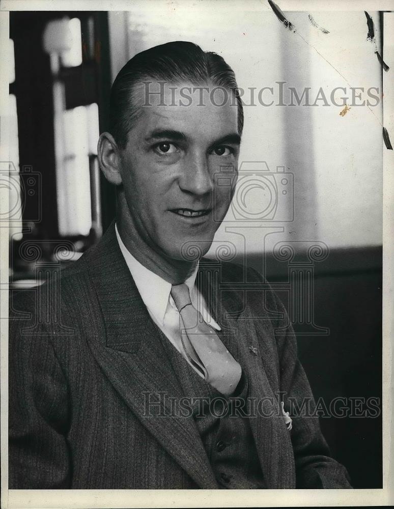 1933 Press Photo Leslie B. Rosecrans first husband of Avonne Taylor - neb15400 - Historic Images