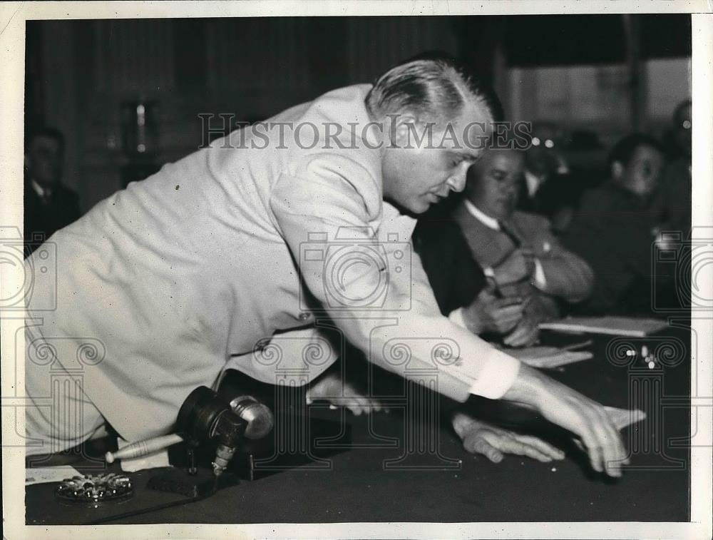 1939 Press Photo Rep. Martin Dies plans to raise Army against Leftist plot - Historic Images