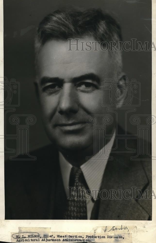 1933 Press Photo M.L. Wilson of the Agricultural Adjustment Administration - Historic Images