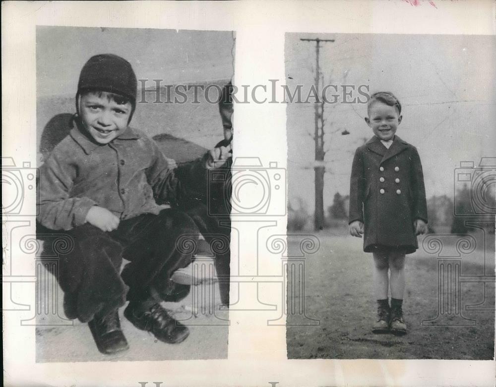 1946 Press Photo Francis Piscitello and Barkley Glaven prior to being stabbed - Historic Images