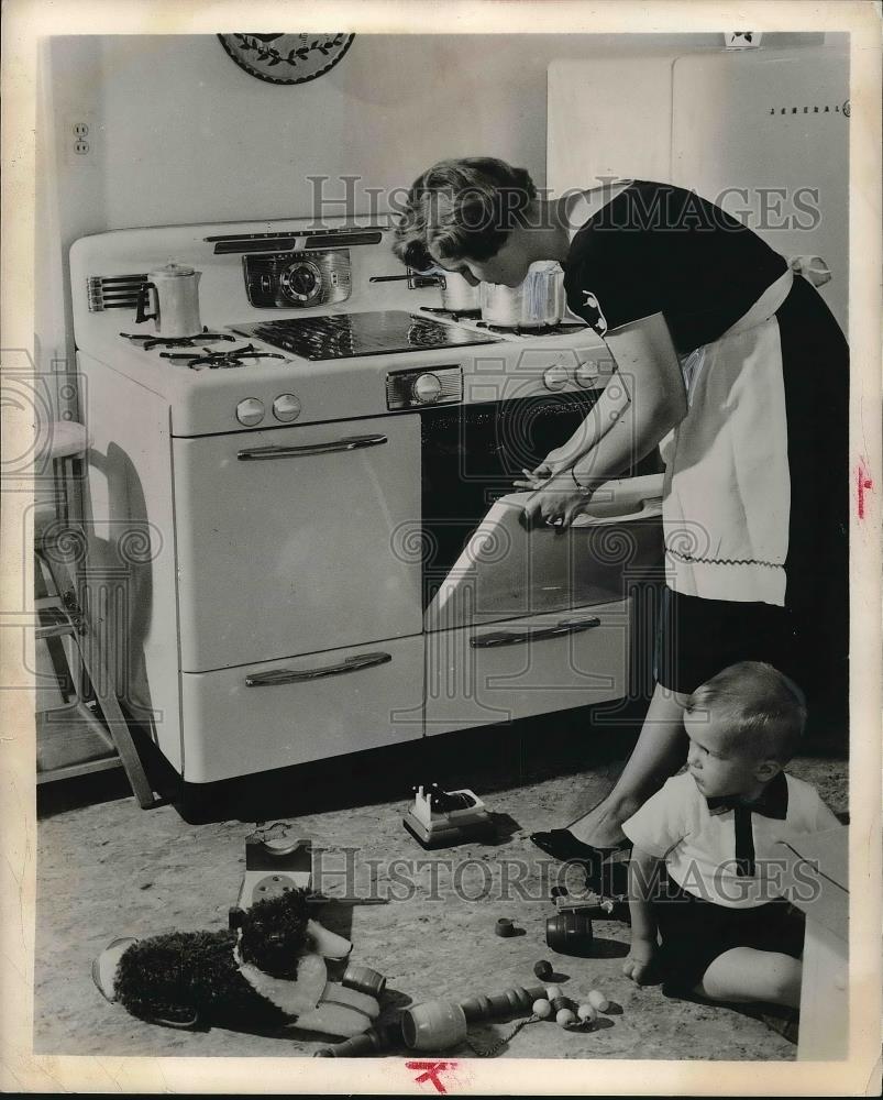 1961 Press Photo Showing Home Hazards for Injury Prevention - nea99793 - Historic Images