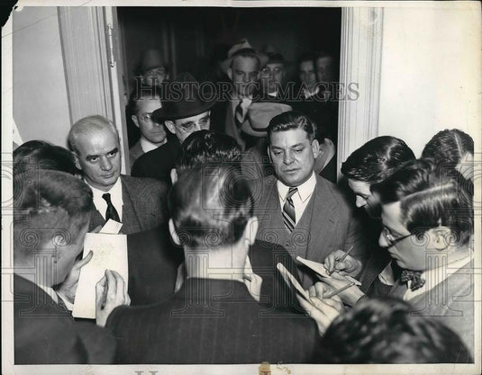 1937 Press Photo Philip Murray, Chairman of C. I. O. Peace Delegation - Historic Images