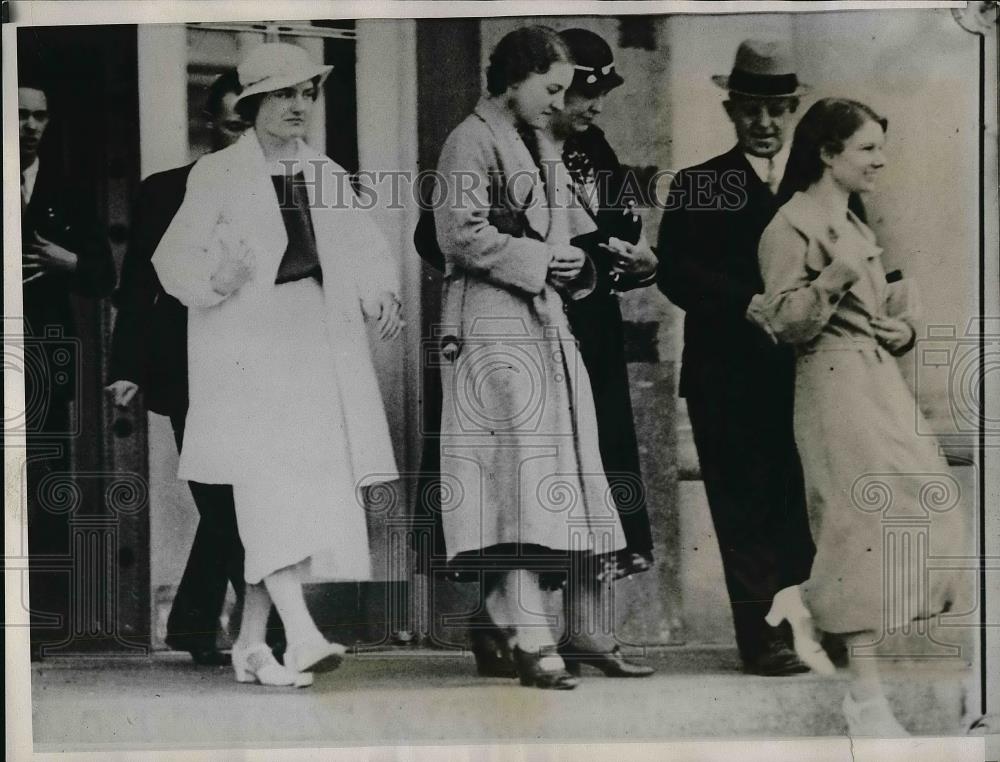 1934 Press Photo Miss Georgia Hill Sued Schoolmates Court Topeka, Kas - Historic Images