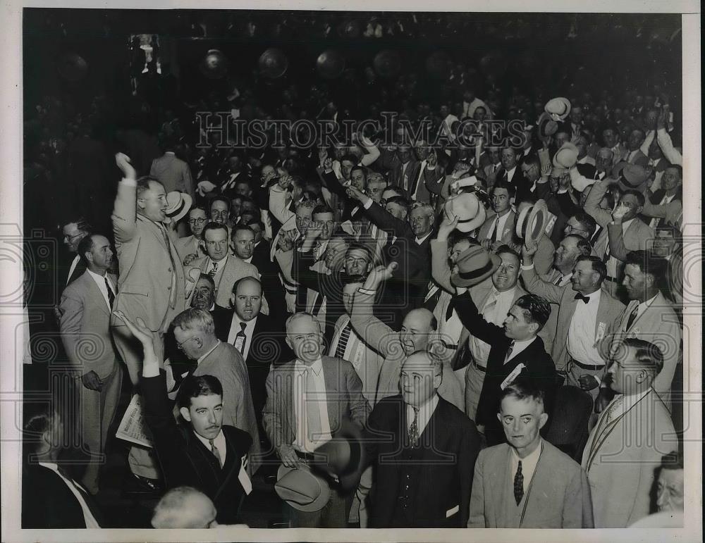 1935 Press Photo Washington D.C. New Deal Program Approval Political Group - Historic Images