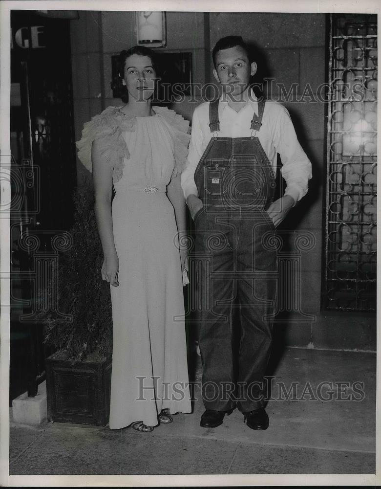 1936 Press Photo Miss Ann Mitchell, Edward Hamilton Malley - Historic Images