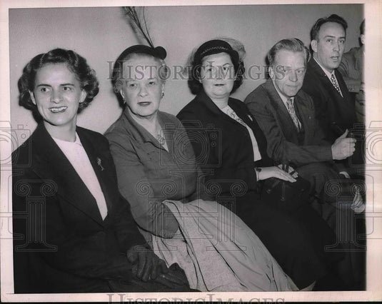 1950 Press Photo Mrs. R. T. Griffiths, Mrs. C. Johns, Mrs. B. Sax, M. Iams - Historic Images