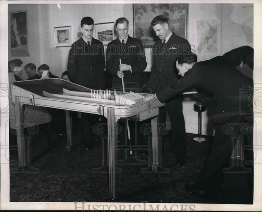 1943 Press Photo Felix Marte,Alan Astill,Borrie O'Grady & Hugh McClean - Historic Images