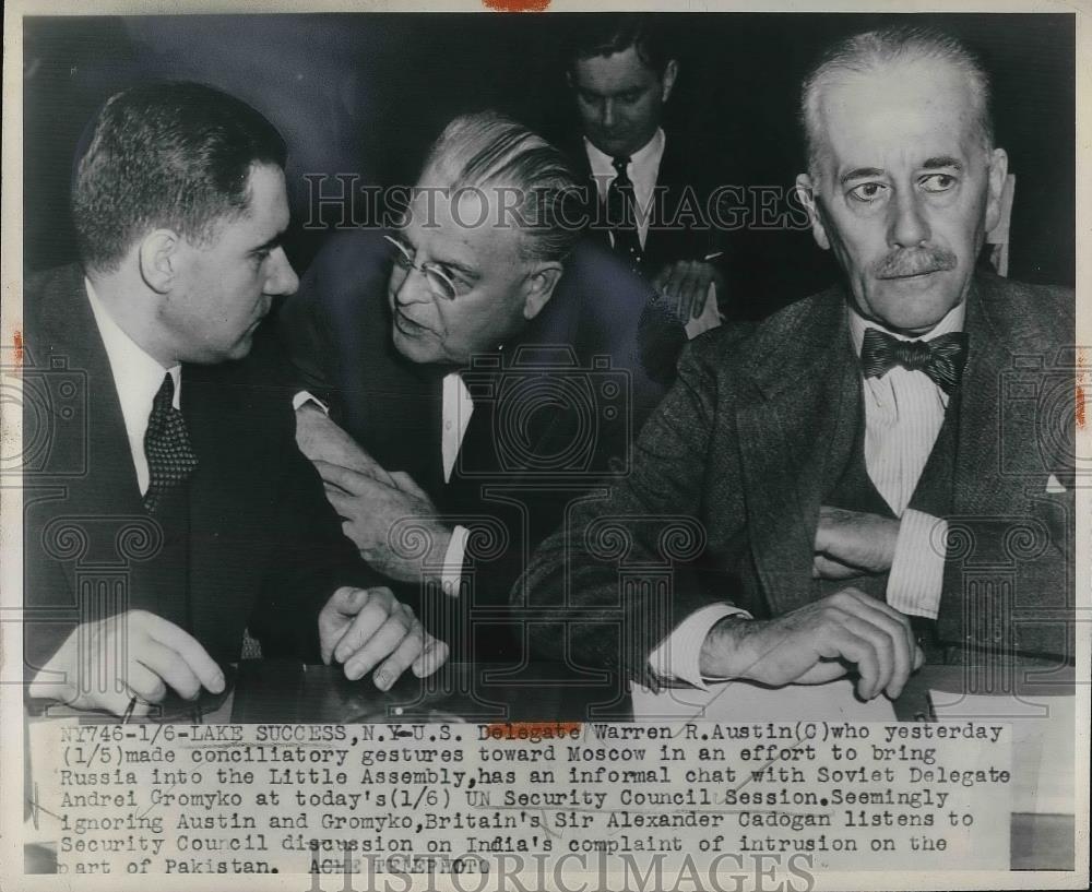 1948 Press Photo US Delegate Warren R. Austin - neb12585 - Historic Images