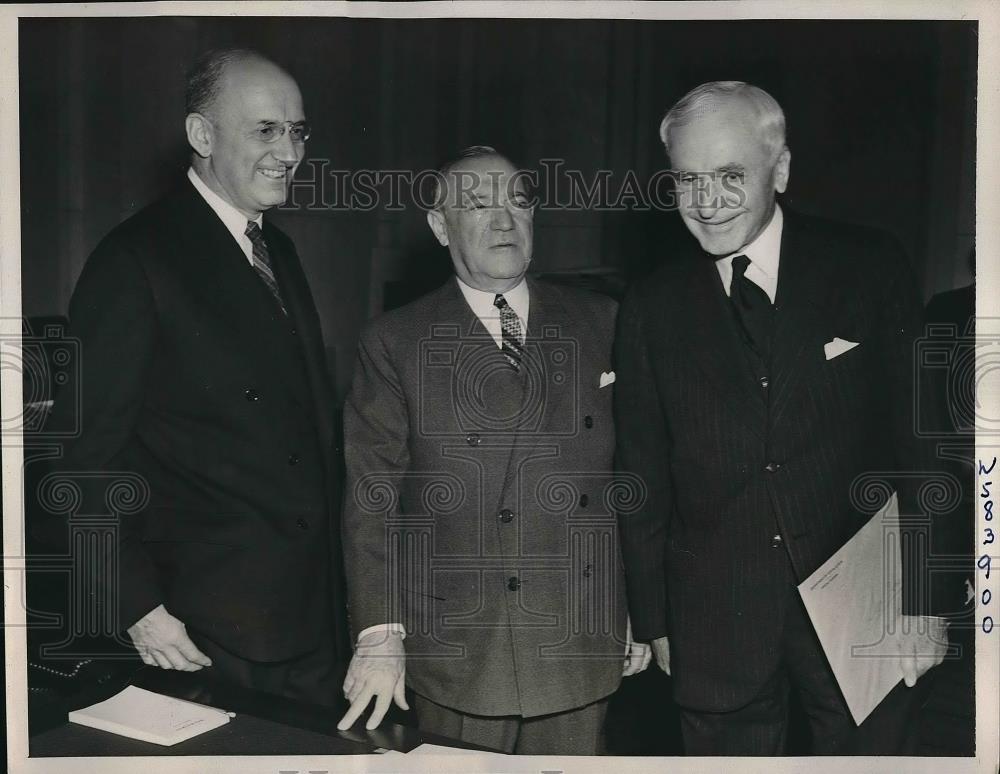 1940 Press Photo State Sec. Cordell Hull and Sec. Henry Morgenthau of Treasury. - Historic Images