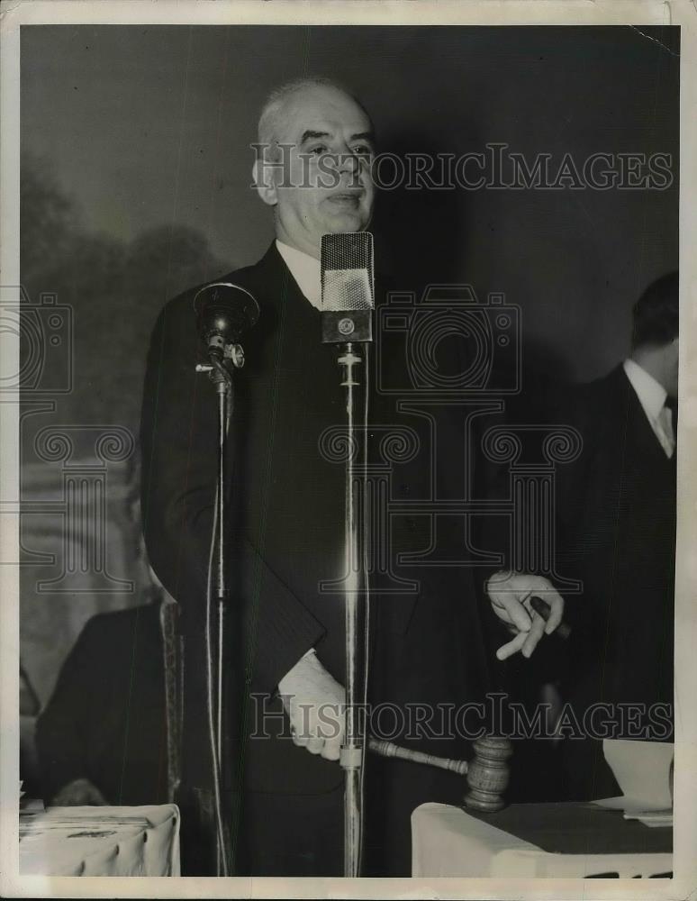 1940 Press Photo Vice CIO Pres. Philip Murray Calls IO Meeting To Order - Historic Images