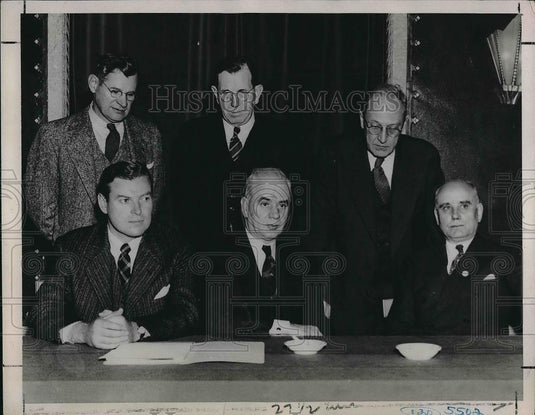 1940 Press Photo Phillip Murray VP Steel Workers Organizing Committee - Historic Images