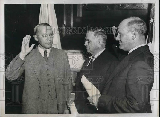 1938 Press Photo Ebert Burlew and Lloyd Dotson - Historic Images