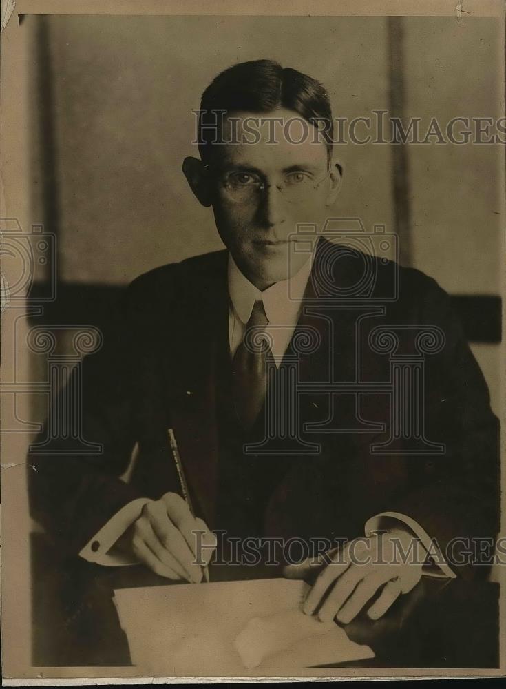 1918 Press Photo J.D.A. Morrow, Sec. of the National Coal Association. - Historic Images