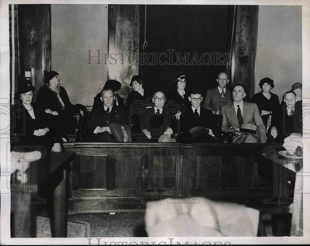 1934 Press Photo L.A. District Attorney Buron Fitts indicted for perjury - Historic Images