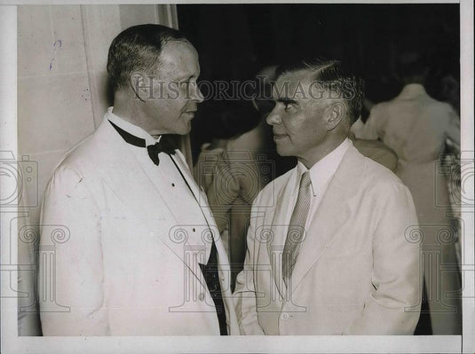1937 Press Photo Senator Robert J. Eulkley & Soviet Ambassador Alexander - Historic Images